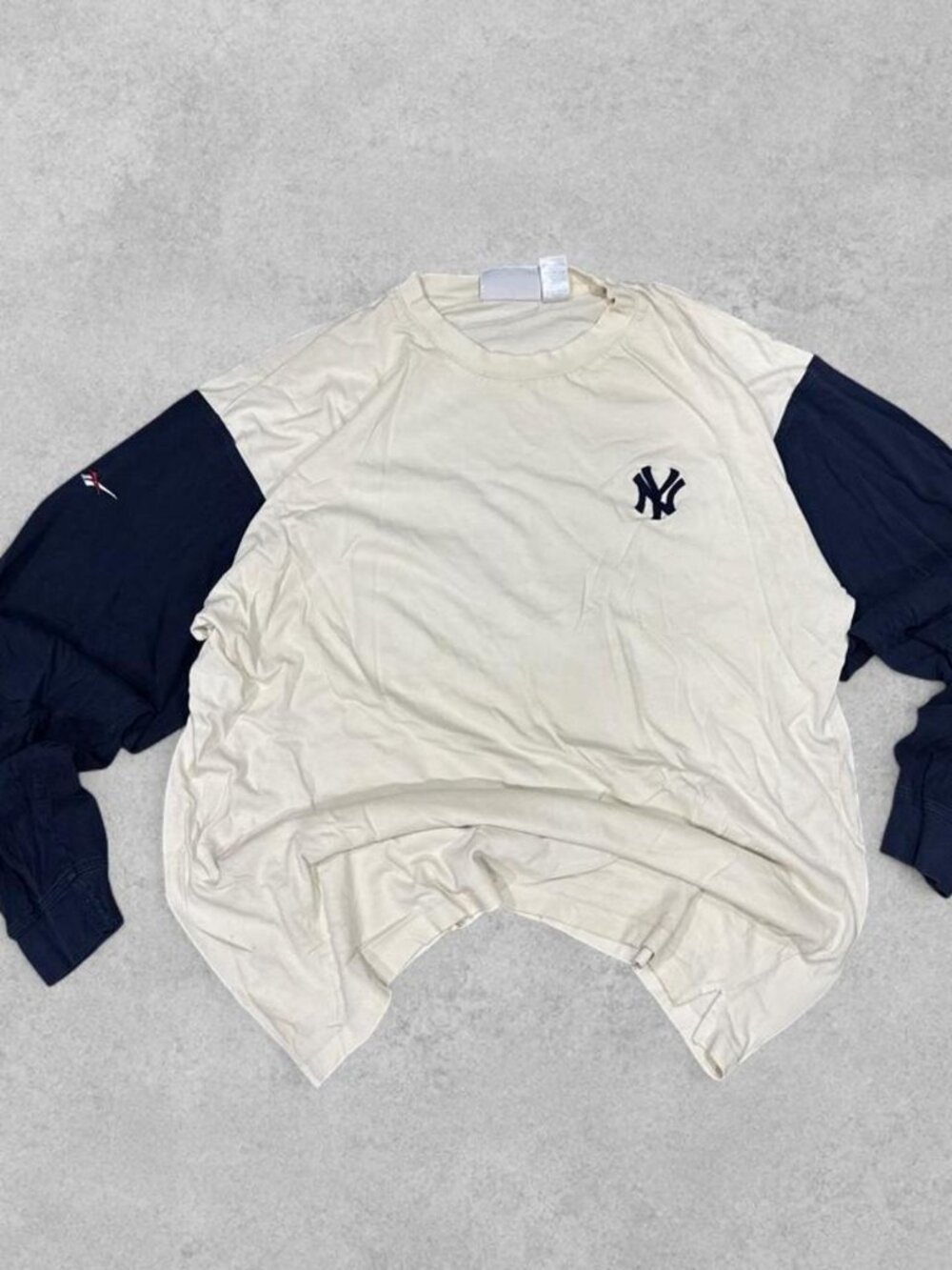 Reebok Men's Cream and White Shirt - Size XXL